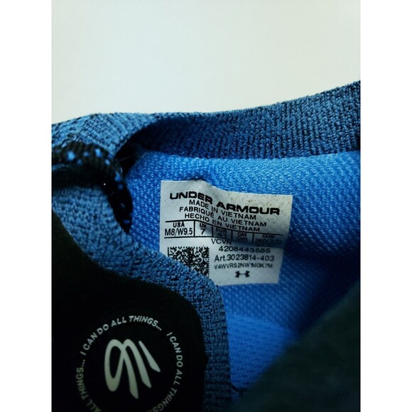 Under Armour Stephen Curry Flow Go Blue Running Shoes 3023814-403 Mens Size 8 - Picture 8 of 8